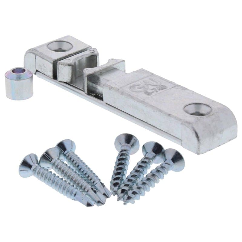 GU 8-740 8-00740-01-0-1 Gâche loquet avec galet pour porte de terrasse, porte de balcon, fenêtre Jeu de vis KL-FR 6 ToniTec® inc