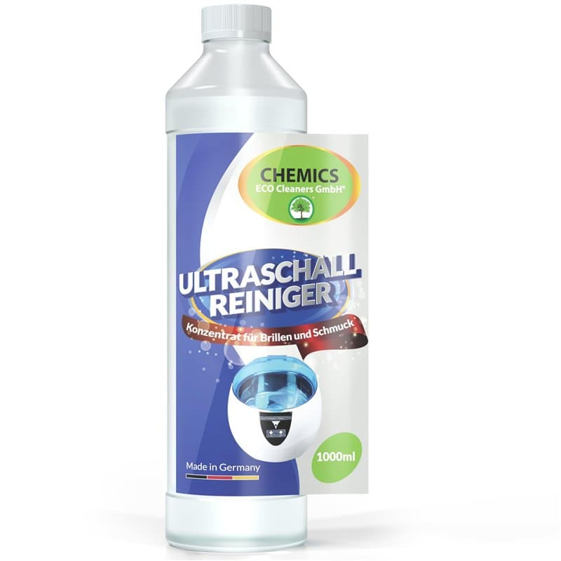 CHEMICS Ultrasonic Cleaner Concentrate - Concentré de nettoyage haute performance pour lunettes, bijoux, or, prothèses dentaires