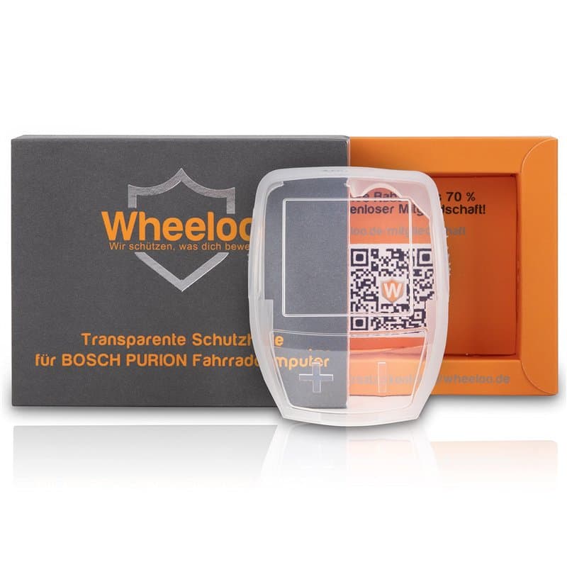 Bosch Purion Coque de protection étanche et transparente I Écran de vélo électrique Protection contre les rayures et l'eau I Pro