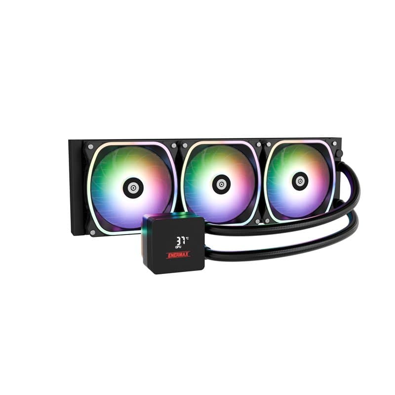 ENERMAX Aquafusion II ELC-AQFS360-SQA Processeur ARGB AIO 360 mm Dual Chamber TDP 370W+ Intel LGA 1851/1700/115x/2066 AMD AM5/AM
