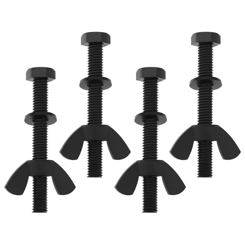 EMSea Lot de 4 boulons en nylon compatibles avec détecteur de métaux souterrain XP Deus M6 x 50 mm avec rondelle M6 et écrou pap