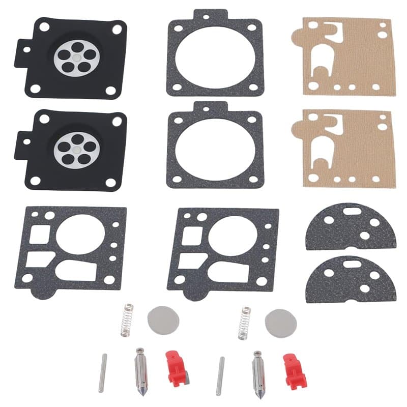 VGOL Lot de 2 kits de réparation de carburateur - Kit de reconstruction de joint de diaphragme - Pièce de rechange 1119 007 1062