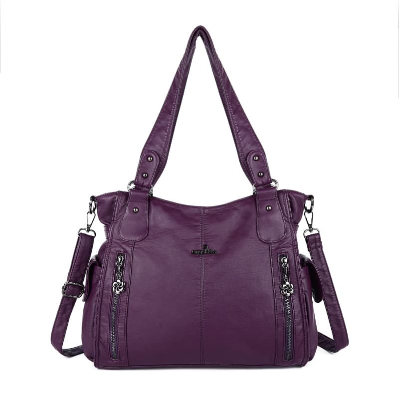 Angel Kiss Purses and Handbags Top-Handle Hobo Bags for Femmes Roomy Sacs à bandoulière en cuir lavés Sac à main pour filles