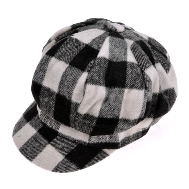 ZLYC Femme Classique Casquette Gavroche Hiver Casquette Souple(Blanc),Taille Unique