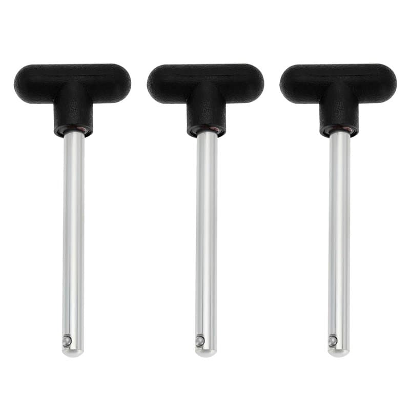 SG Store Lot de 3 goupilles de rechange en acier pour salle de sport - 100 mm de diamètre et 10 mm - Pour machine d'exercice à d