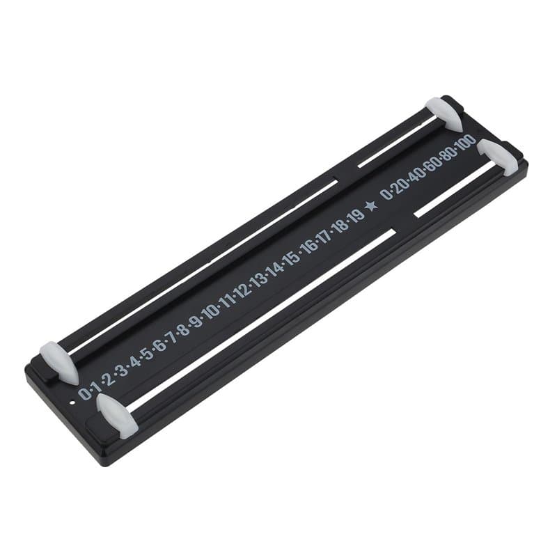 SG Store Tableau de Score de Billard Noir en Plastique 255 X 59 Mm Tableau de Score de Billard à Fixation Murale pour Tables de