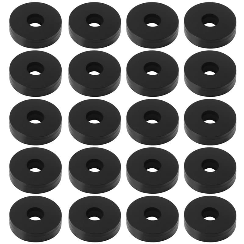 Briny River Lot de 50 rondelles plates en caoutchouc EPDM ID 3 mm OD 10 mm d'épaisseur 2,5 mm pour boulons, robinets, vis, tuyau