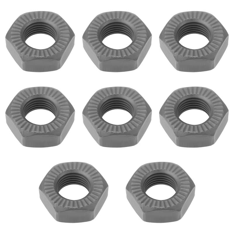 Briny River Lot de 8 écrous d'axe de Vélo 3/8" pour Véhicules Urbains VTT Et Vélos de Ville