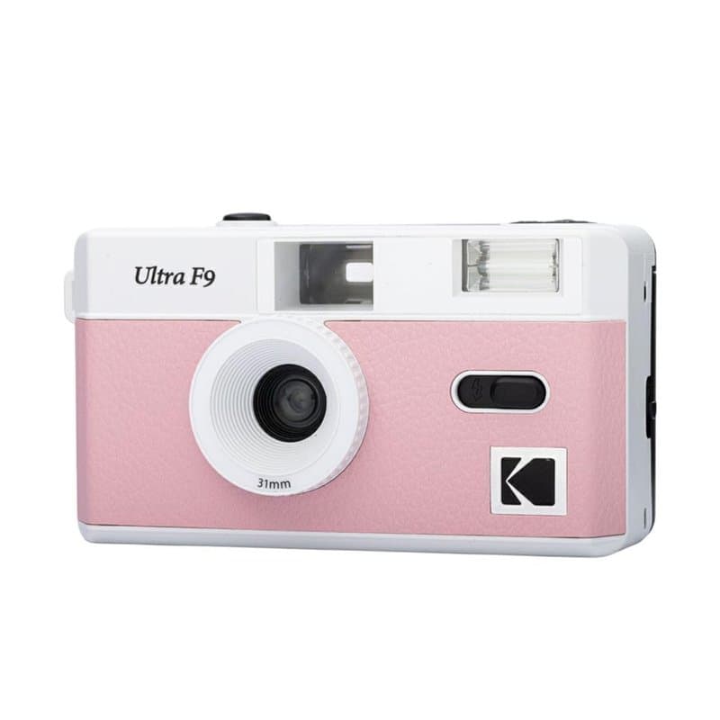 KODAK Ultra F9 - Appareil Photo Argentique Réutilisable 35mm, Objectif Fixe 31mm F/9, Flash Intégré, Chargement Facile, Rembobin