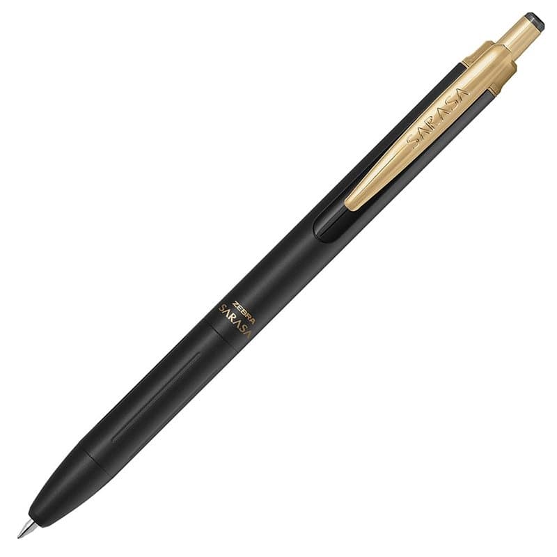 Zebra Sarasa Grand P-JJ57-MTBK Stylo à bille à encre gel, pointe fine de 0,5 mm, encre vintage à base d'eau (noir, noir mat)