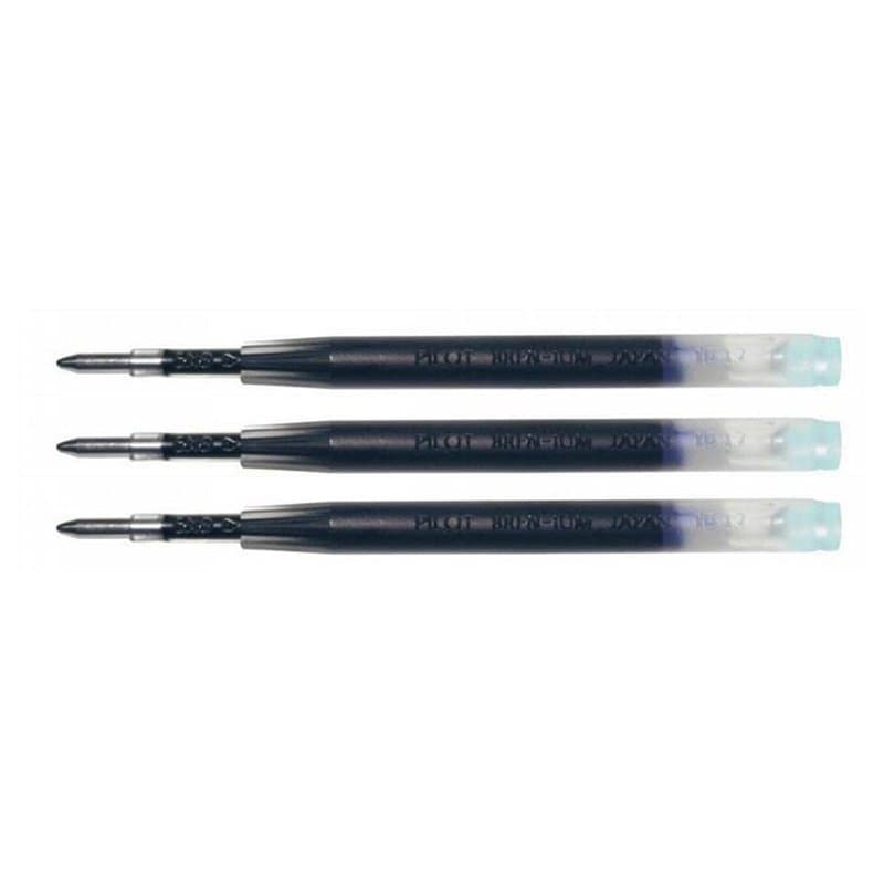 PILOT Lot de 3 Recharges pour bille MR BRFN-10 Pointe Moyenne Bleu