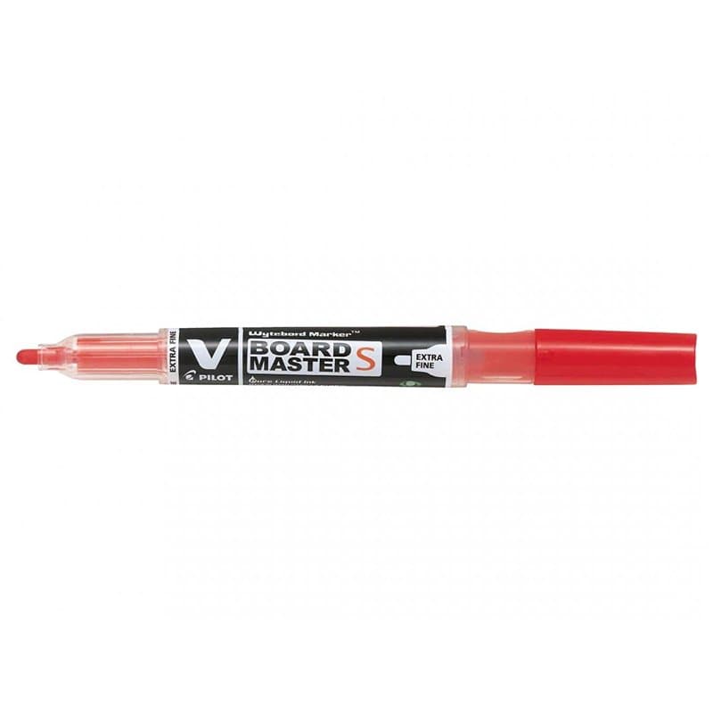 PILOT 10138 V Board Master Begreen Marqueur pointe conique extra fine tracé rechargeable encre liquide 1,3 mm Rouge
