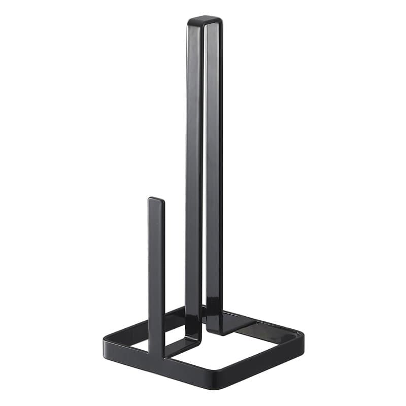 Yamazaki 6782 Tower Paper Towel Holder, Black, Steel, 11 x 11 x 26.5 cm