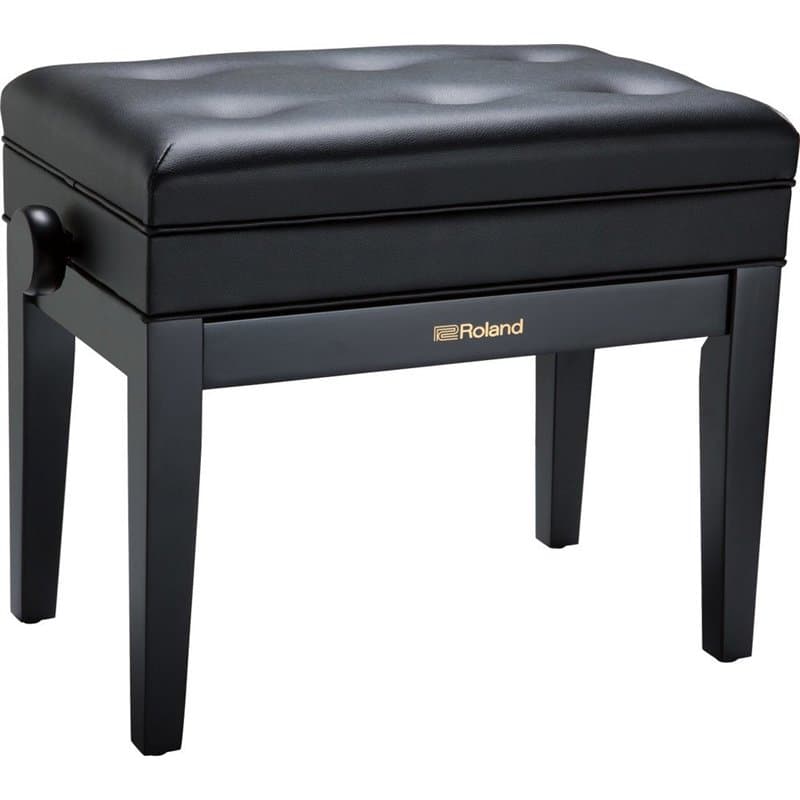 Roland RPB-400BK Banc de Piano Finition Noir satiné avec Assise Plastique rembourrée-RPB-400BK