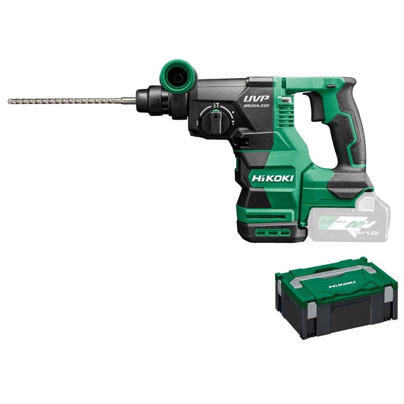 HIKOKI Akku Bohr- und Meißelhammer DH3628DAW2Z, (36V, Volllastschlagzahl 0-4300 min-1, Schlagenergie 3,2 J) (SDS-plus) Basic, Br