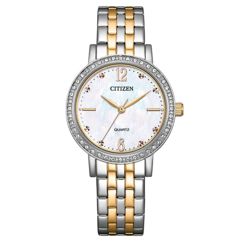 Citizen Femmes Analogique Automatique Japonais Montre avec Bracelet en Acier Inoxydable EL3106-59D