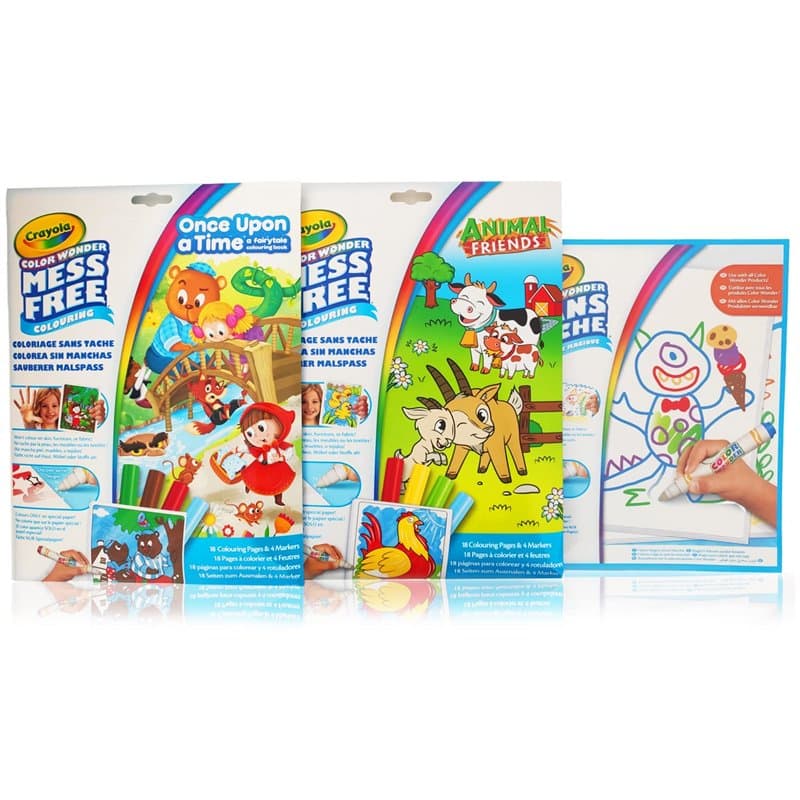 CRAYOLA - Color Wonder, jeu de couleur sans taches, activité créative à domicile, âge 3,4,5 ans