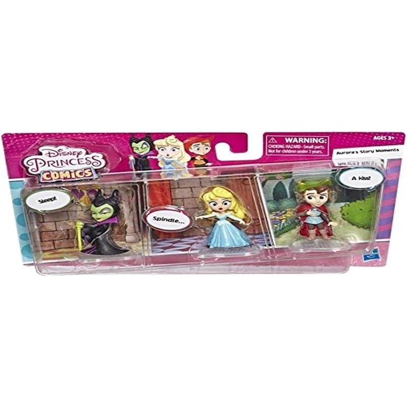 Disney Princess Poupée Comics, Aurora's Story Moments de Longues promenades avec Maléfique et Prince Philip, 3 Figurines de Coll