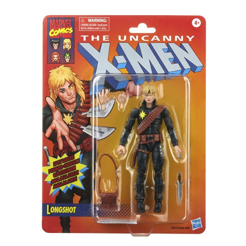 Marvel Legends Series X-Men, Figurine articulée Longshot Classique de 15 cm, 4 Accessoires