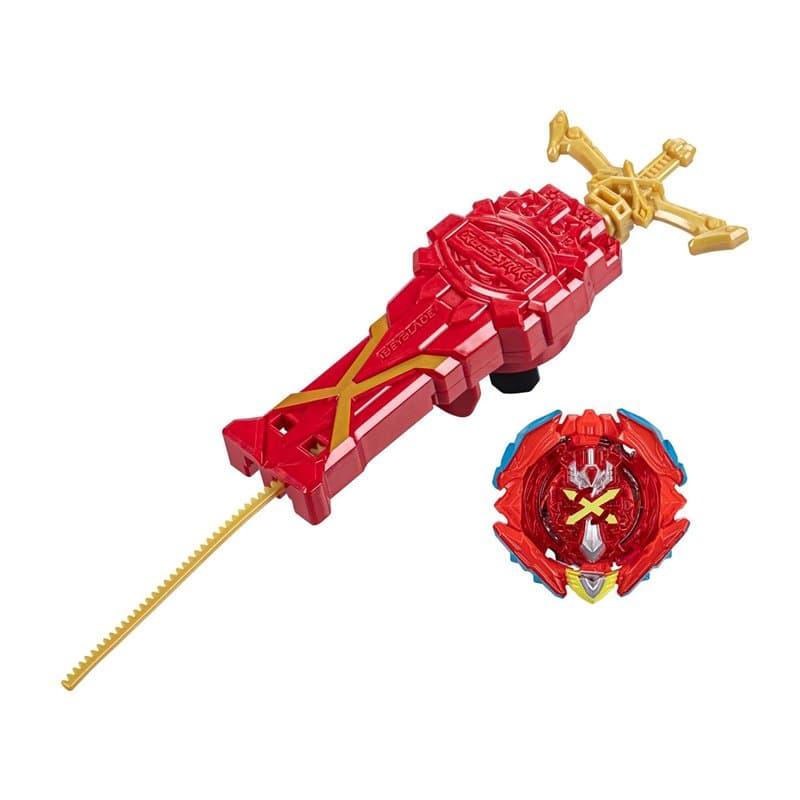 Beyblade Burst QuadStrike, Pack Lanceur Puissance et Vitesse Xcalius, Ensemble de Combat avec Lanceur Xcalius et toupie