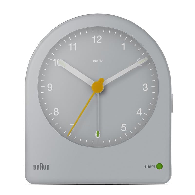 Braun Réveil analogique Classique avec répétition (Fonction Snooze) et rétroéclairage continu, Mouvement Silencieux à Quartz, bi