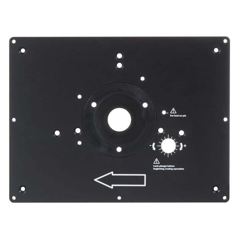 Trend Plaque d'insertion de table de toupie, alliage d'aluminium, compatibilité utilisateur, trous pré-percés, ajustement person