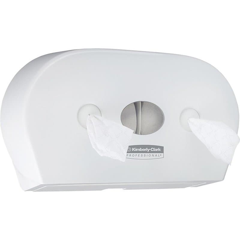 Distributeur de papier toilette petit format double à dévidage central Aquarius 7186-1 distributeur de papier toilette blanc