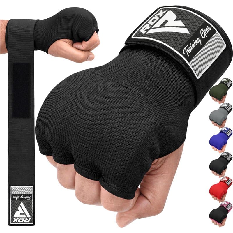 RDX Gel Bandes Boxe Sous Gants, 100CM Longue Poignet, Mitaine MMA Muay Thai, Protege Main arts martiaux Sparring Protecteur de P