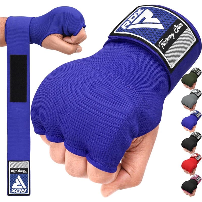 RDX Gel Bandes Boxe Sous Gants, 100CM Longue Poignet, Mitaine MMA Muay Thai, Protege Main arts martiaux Sparring Protecteur de P