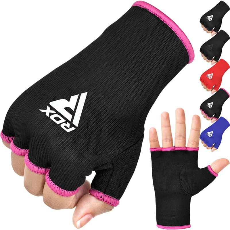 RDX Bandes Boxe sous Gants, Élastiqué Protege Main Sparring Arts Martiaux Protecteur de Poing, Boxing Inner Gloves Hand Wraps, G