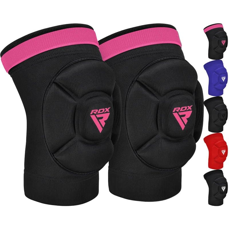 RDX Genouillères pour Le MMA, Kickboxing, Antidérapant Réglable Genou pour Entraînement Muay Thai, Protection de Soutien Rembour