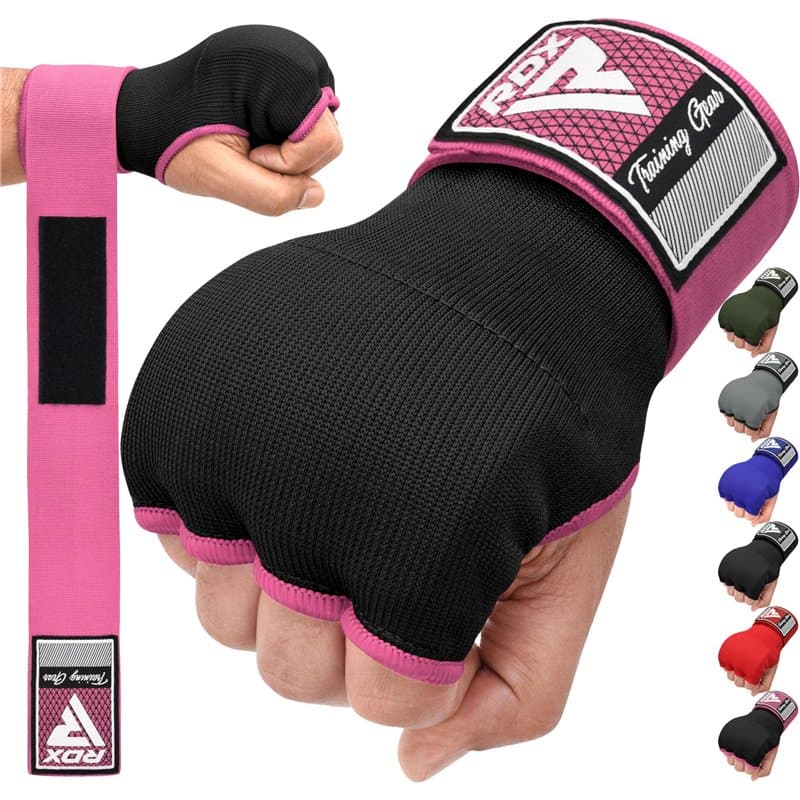 RDX Gel Bandes Boxe Sous Gants, 100CM Longue Poignet, Mitaine MMA Muay Thai, Protege Main arts martiaux Sparring Protecteur de P
