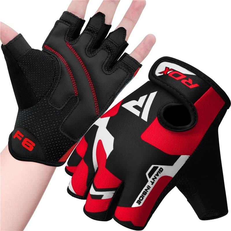 RDX Gants de Fitness Musculation d'haltérophilie D'entraînement, Antidérapant Rembourré Paume Protection Weightlifting Gloves, C