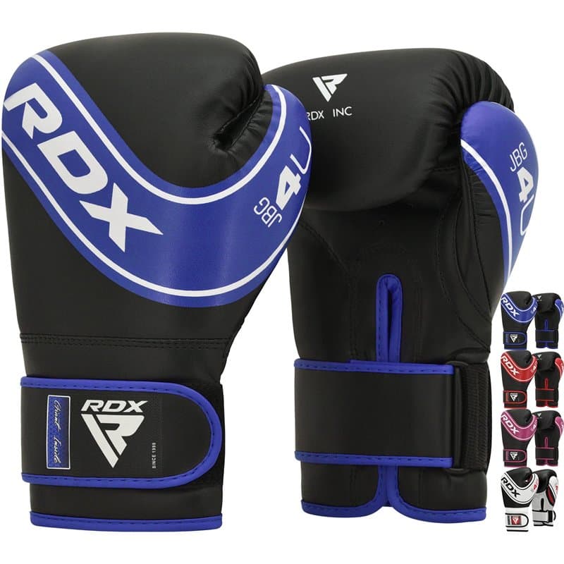 RDX Gants de boxe Enfant, 6oz 4oz Gants d'Entraînement Junior, En Cuir Maya Hide, Paume Ventilée, Muay Thai Sparring MMA Kickbox