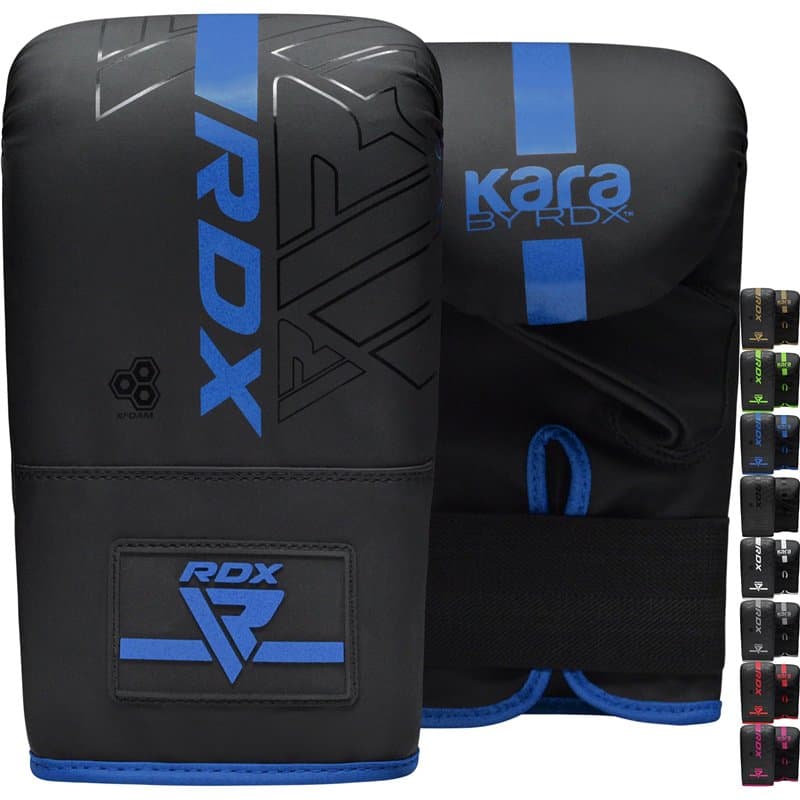 RDX Gants de Boxe pour Muay Thaï et D'entraînement, Kara Gants de Sac Frappe en Maya Hide Cuir pour Kickboxing, Sparring, MMA, V
