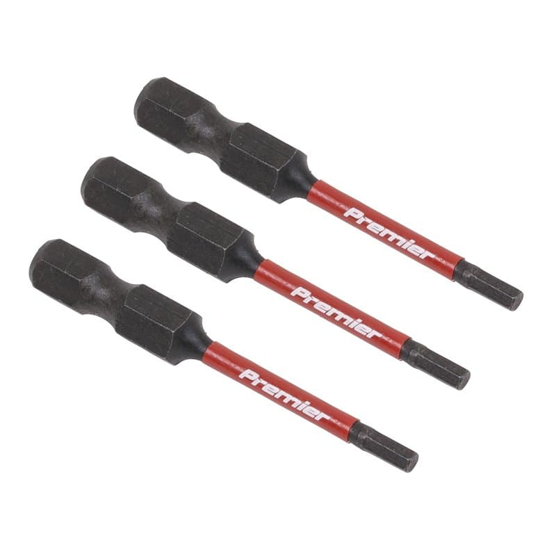 Lot de 3 embouts hexagonaux pour outils électriques à impact, embouts de visseuse, 2,5 mm 50 mm
