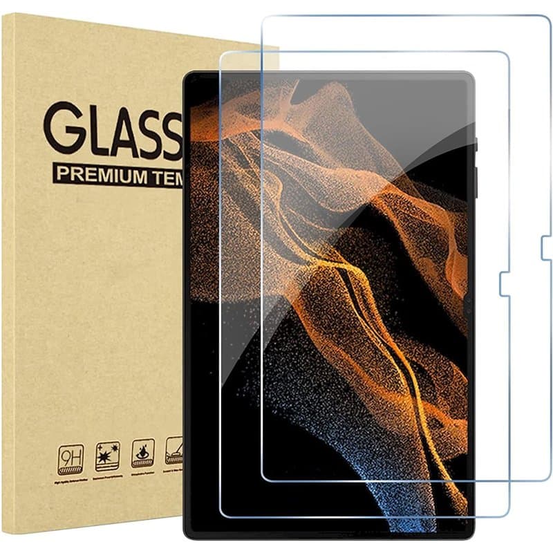 TechDealsUK Protecteur d'écran, 2 Paquets, Film en Verre trempé pour Samsung Galaxy Tab S9 Ultra 2023, S8 Ultra 2022 14,6 Pouces