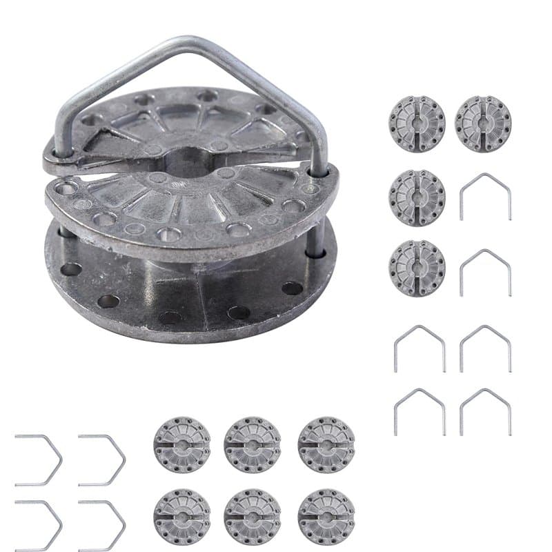 KATSU Tendeur de Fil de Clôture Électrique 10X Pack Passoires de Clôture Électriques en Alliage d'Aluminium Extracteur de Ligne