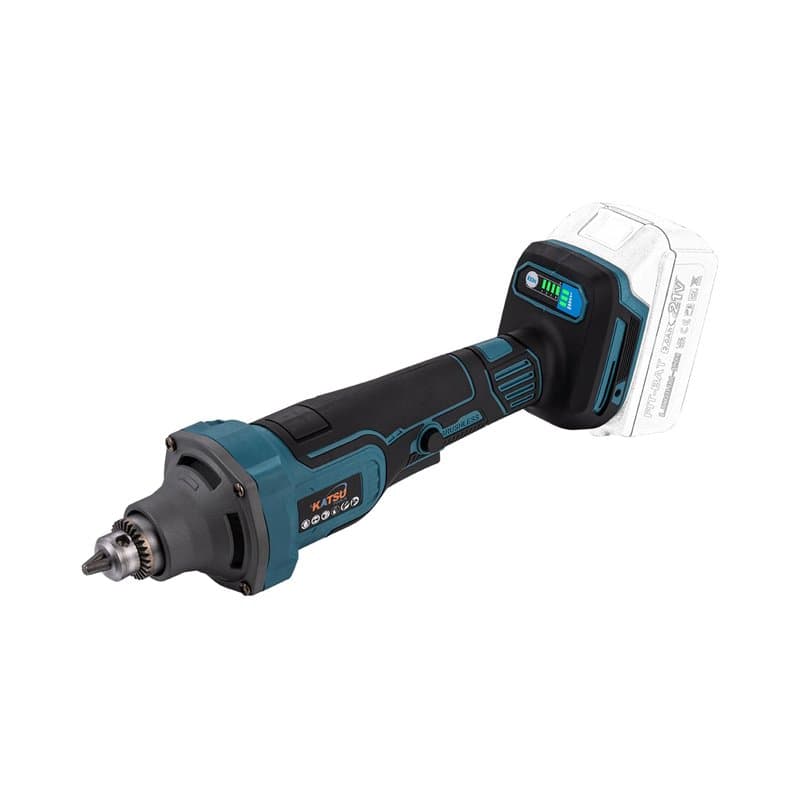 KATSU FIT-BAT 21V Brushless Meuleuse Droite sans Fil, avec Moteur sans Balais, Mandrin de 6mm, 4 Vitesses Variables et Interrupt