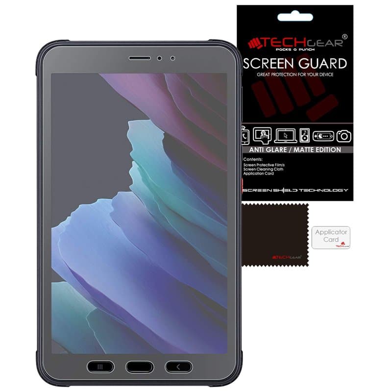 TECHGEAR 2 Pack Protection Écran Anti-Reflet pour Samsung Tab Active 3 8 Pouces (SM-T570/T575/T577) Anti Glare MATTE Film de Pro