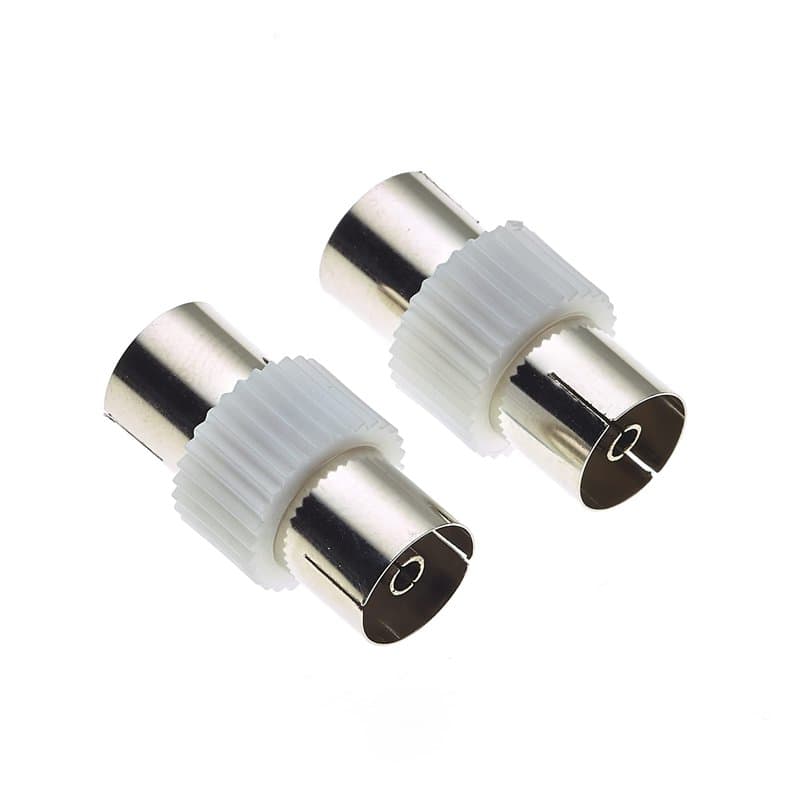 Keple Coupleur et adaptateur de prise coaxiale TV vers prise coaxiale TV, impédance de 75 ohms pour une excellente transmission,
