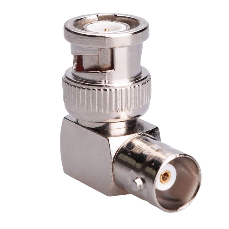 Adaptateur BNC à angle droit de 90 °, connecteur coaxial femelle vers mâle, adaptateur d'angle de câble coaxial SDI pour caméra