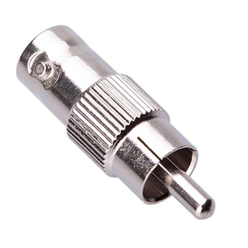 BNC vers RCA Adaptateur, Prise femelle BNC à mâle Phono, adaptateur connecteur coupleur de câble coaxial d'alimentation CCTV Com