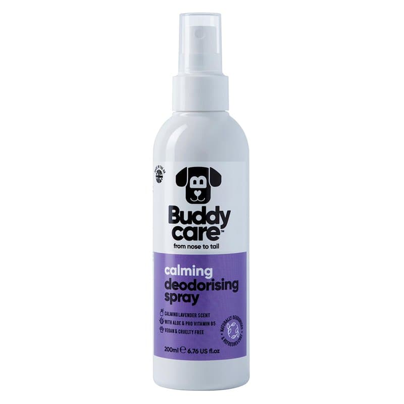Buddycare | Spray Déodorant pour Chiens - Spray Déodorant Apaisant pour Chiens - Avec Aloe Vera & Pro Vitamine B5, Lavande, 200