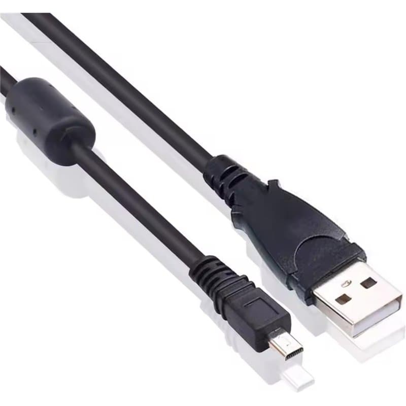 USB Câble Chargeur 8-Pin Câble de Données 150cm compatible avec Appareils Photo Sony Cybershot DSCH300, DSCW370, DSCW830, DSC-H2