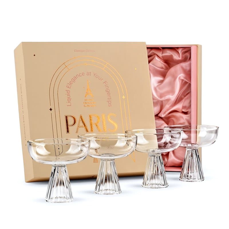 GLASSIQUE CADEAU Lunettes Paris Coupé, Les Verres à Cocktail