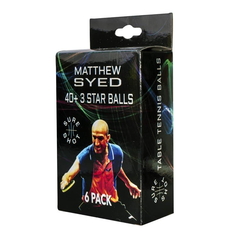 Sure Shot Balle de Tennis de Table Unisexe, Blanc, Taille Unique