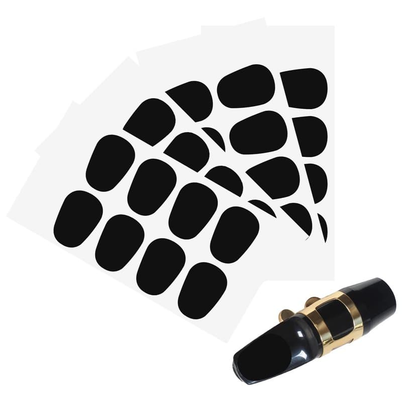 Pinsheng 32 Pièces Coussin Embouchure Saxophone 0,8 mm, Protege Bec Clarinette Coussin Patch pour Bec Coussin d'Embouchure Patch