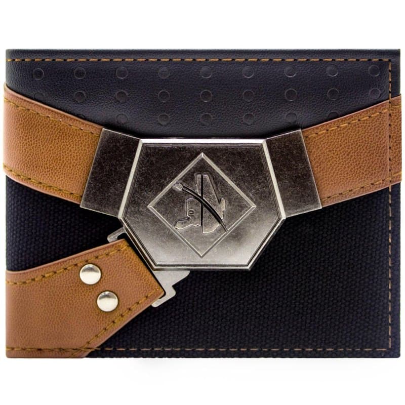 Han Solo Never Tell me The Odds! Ceinture Utilitaire Portefeuille Bi-Fold Porte-ID & Porte-Cartes, Marron