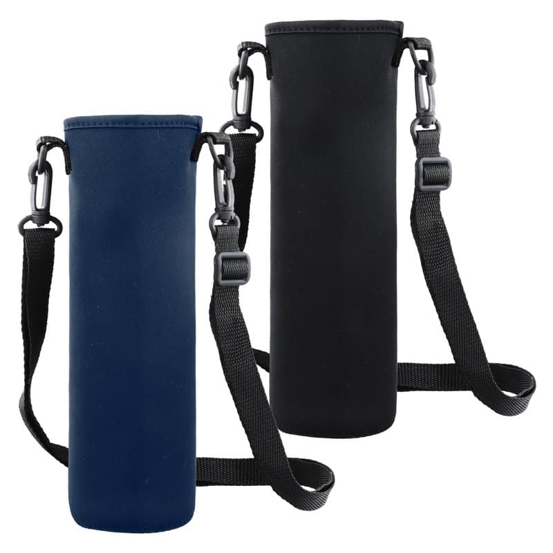 Anseom 2 Pièces Sac de Bouteille d'eau, 8 × 25CM 1500ML Grand Porte-Bouteille Thermos Pochette Bouteille avec Bandoulière Réglab